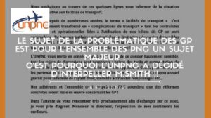 Lire la suite à propos de l’article Le sujet de la problématique des GP est pour l’ensemble des PNC un sujet majeur ! c’est pourquoi l’UNPNC a décidé d’interpeller M.Smith !!