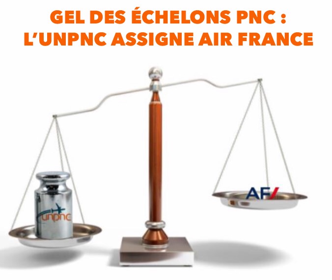 You are currently viewing GEL DES ECHELONS PNC : L’UNPNC ASSIGNE AIR FRANCE