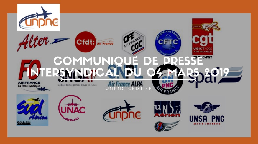 You are currently viewing Communiqué de presse Intersyndical du 04 mars 2019