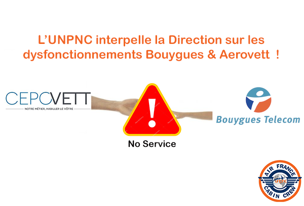 You are currently viewing L’UNPNC INTERPELLE LA DIRECTION SUR LES DYSFONCTIONNEMENTS BOUYGUES & AEROVETT