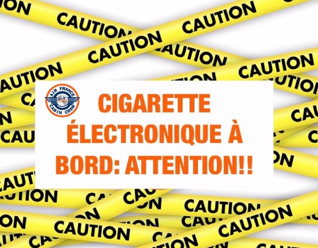 You are currently viewing CIGARETTE ELECTRONIQUE A BORD ! ATTENTION