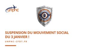 Lire la suite à propos de l’article SUSPENSION DU MOUVEMENT SOCIAL DU 3 JANVIER !